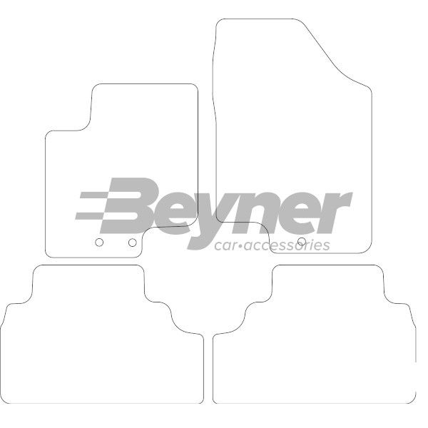 Beyner Pasklare stoffen matten MSV-1473354