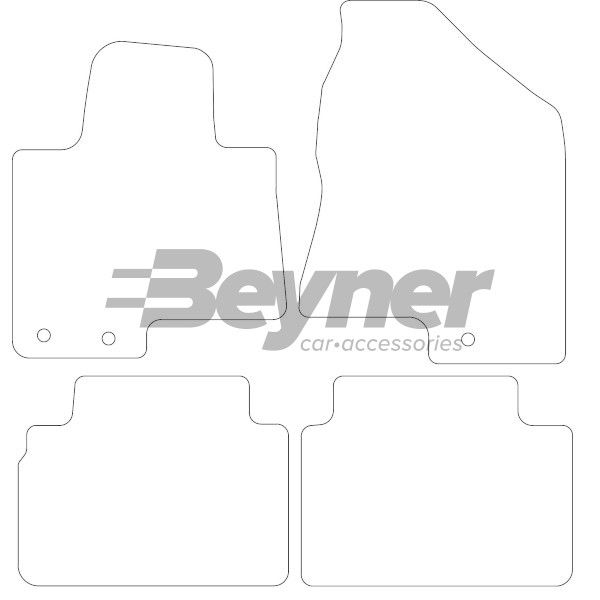 Beyner Pasklare stoffen matten MSV-1473356