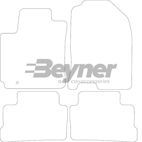 Beyner Pasklare stoffen matten MSV-1473359