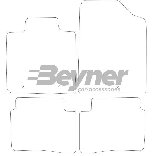 Beyner Pasklare stoffen matten MSV-1473372