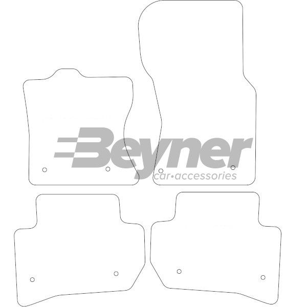 Beyner Pasklare stoffen matten MSV-1473525