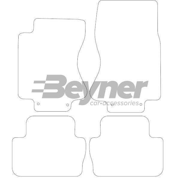 Beyner Pasklare stoffen matten MSV-1473528