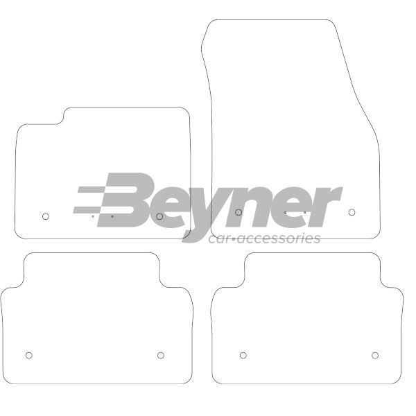 Beyner Pasklare stoffen matten MSV-1473531