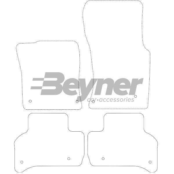 Beyner Pasklare stoffen matten MSV-1473535