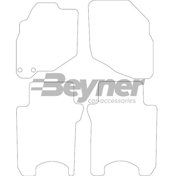 Beyner Pasklare stoffen matten MSV-1473540