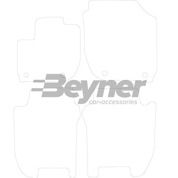 Beyner Pasklare stoffen matten MSV-1473541