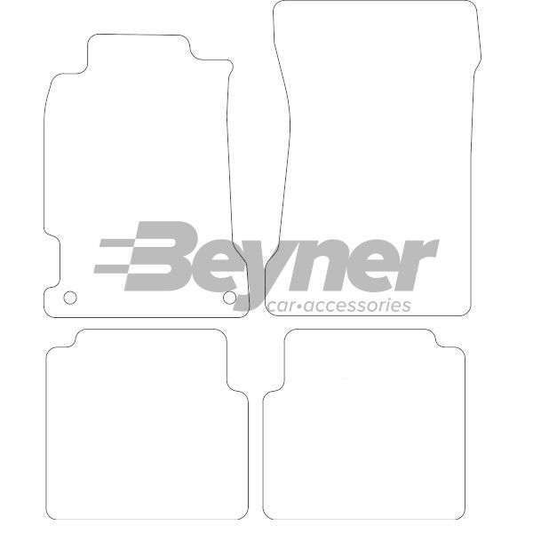 Beyner Pasklare stoffen matten MSV-1473542