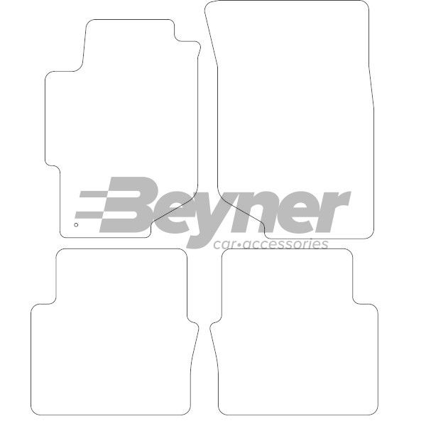 Beyner Pasklare stoffen matten MSV-1473544