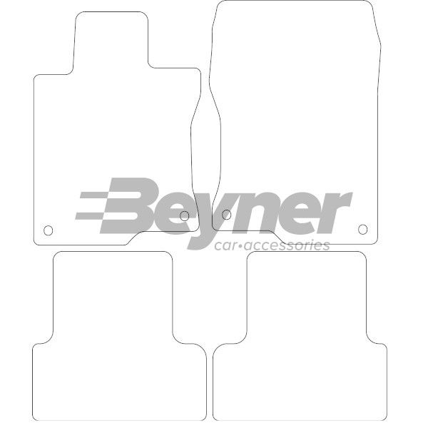 Beyner Pasklare stoffen matten MSV-1473546