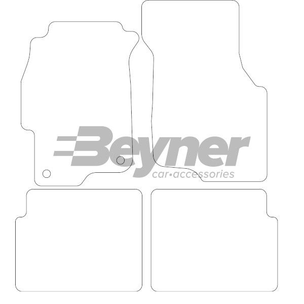 Beyner Pasklare stoffen matten MSV-1473558