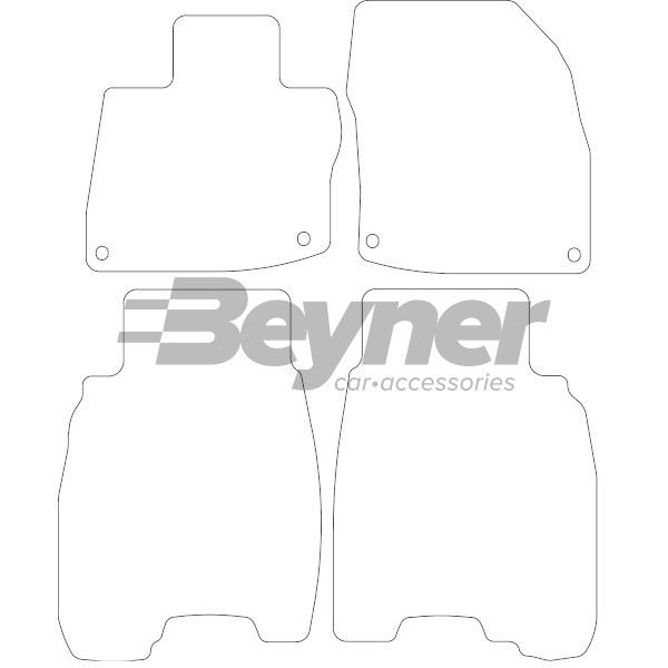 Beyner Pasklare stoffen matten MSV-1473561