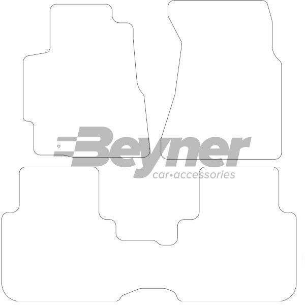 Beyner Pasklare stoffen matten MSV-1473567
