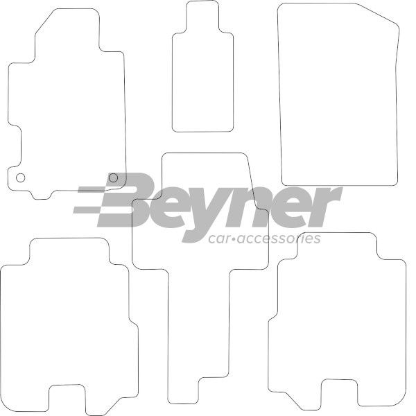 Beyner Pasklare stoffen matten MSV-1473577