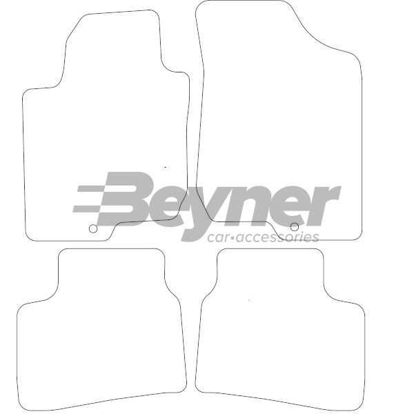 Beyner Pasklare stoffen matten MSV-1473704