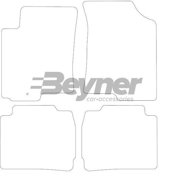 Beyner Pasklare stoffen matten MSV-1473706