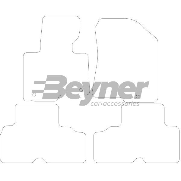 Beyner Pasklare stoffen matten MSV-1473714