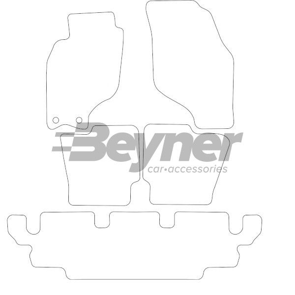 Beyner Pasklare stoffen matten MSV-1473725