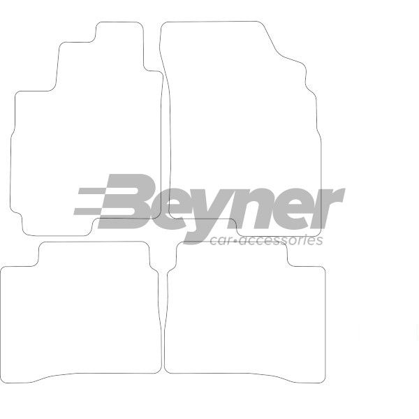 Beyner Pasklare stoffen matten MSV-1473727