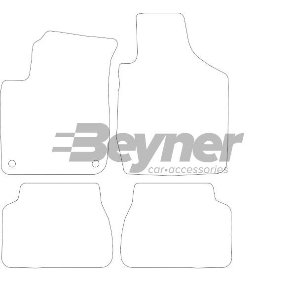 Beyner Pasklare stoffen matten MSV-1473730