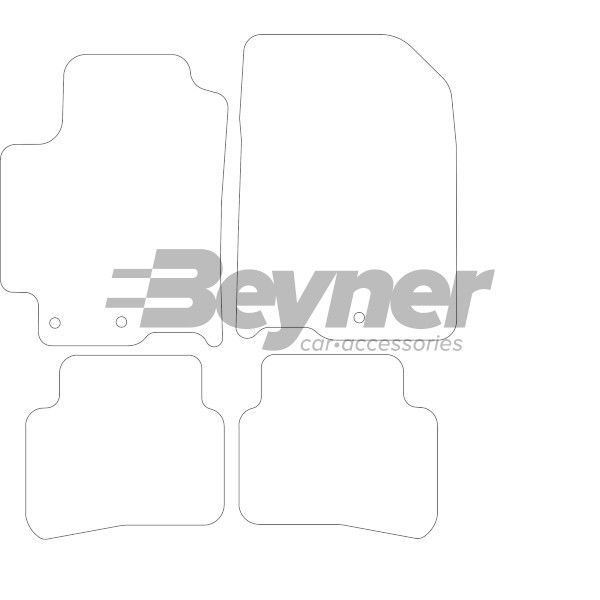 Beyner Pasklare stoffen matten MSV-1473736