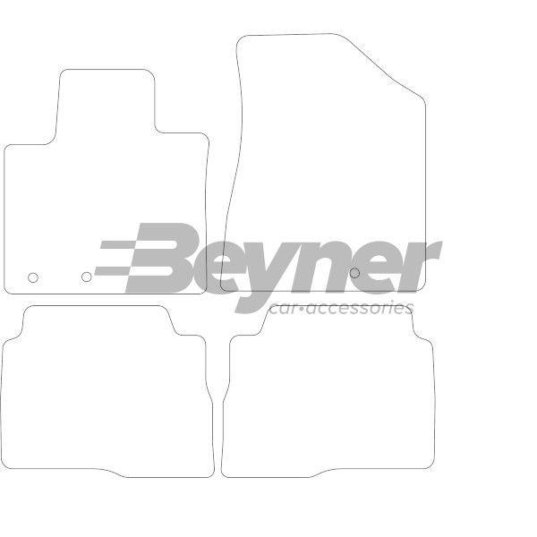 Beyner Pasklare stoffen matten MSV-1473739