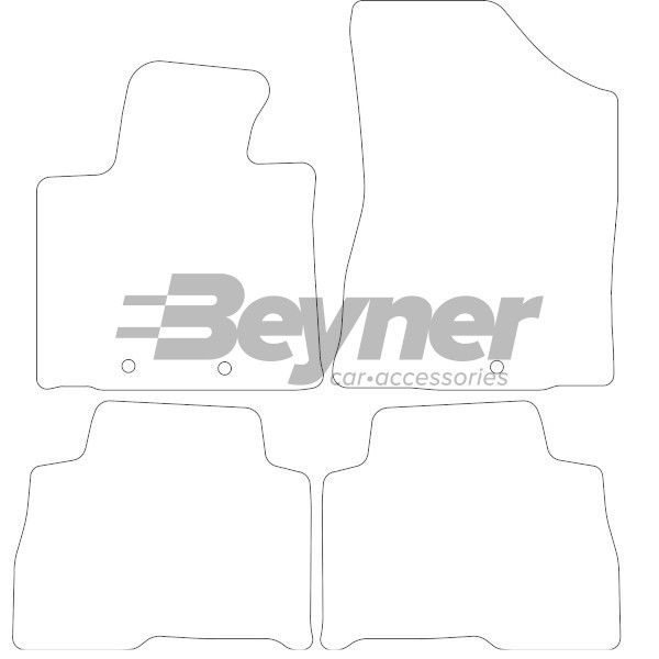 Beyner Pasklare stoffen matten MSV-1473742