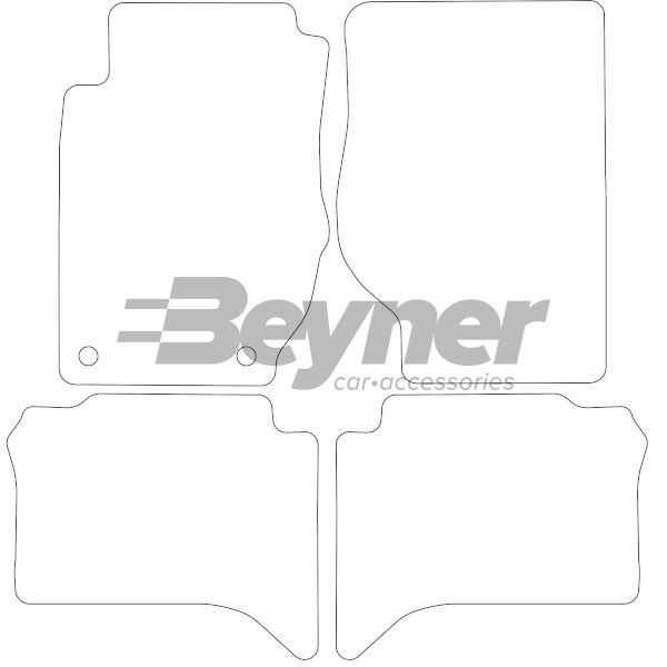 Beyner Pasklare stoffen matten MSV-1473748