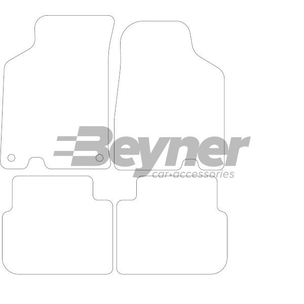 Beyner Pasklare stoffen matten MSV-1473768