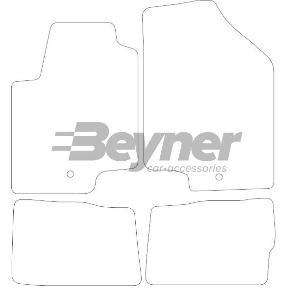Beyner Pasklare stoffen matten MSV-1473774