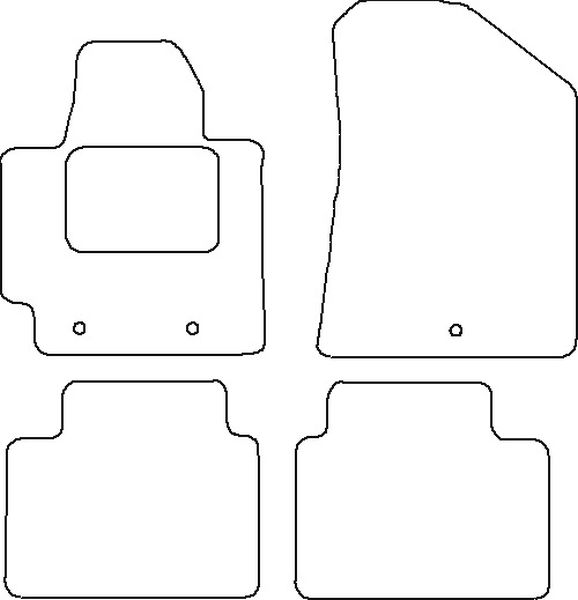 Beyner Pasklare stoffen matten MSV-1473775