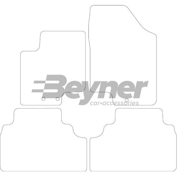 Beyner Pasklare stoffen matten MSV-1473776