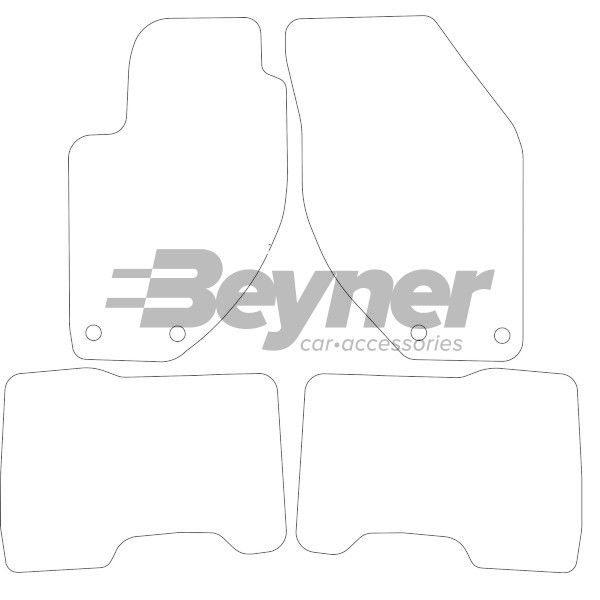 Beyner Pasklare stoffen matten MSV-1473866