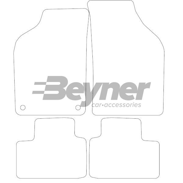 Beyner Pasklare stoffen matten MSV-1473886