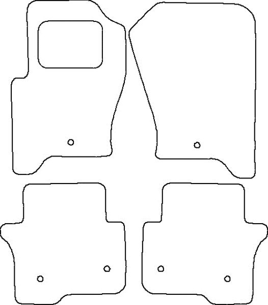 Beyner Pasklare stoffen matten MSV-1473965