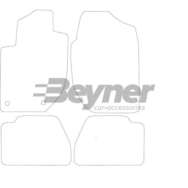 Beyner Pasklare stoffen matten MSV-1473966