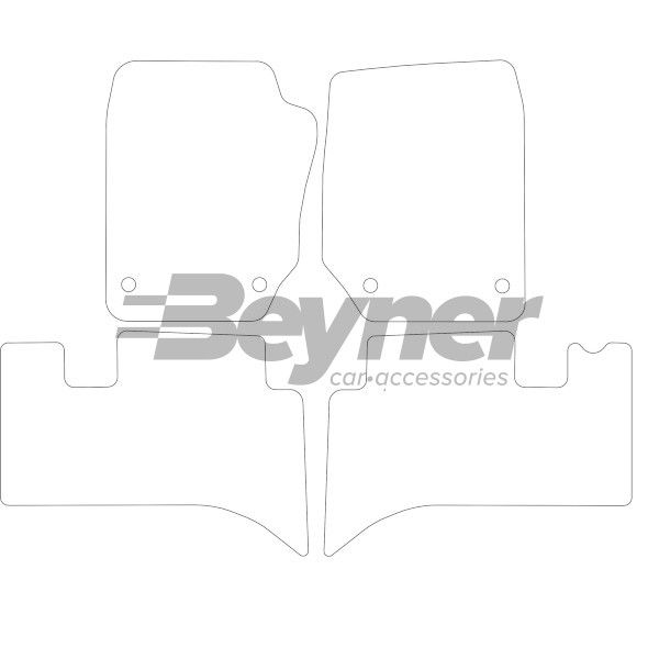 Beyner Pasklare stoffen matten MSV-1473970