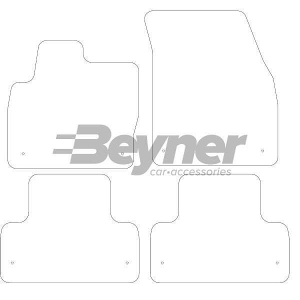 Beyner Pasklare stoffen matten MSV-1473974