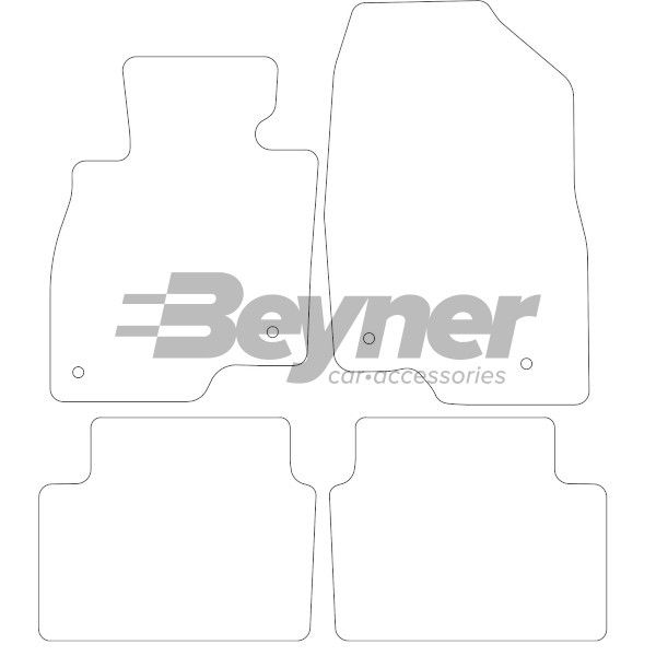 Beyner Pasklare stoffen matten MSV-1474079