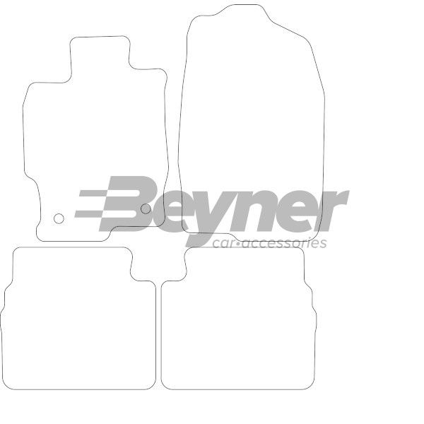 Beyner Pasklare stoffen matten MSV-1474085