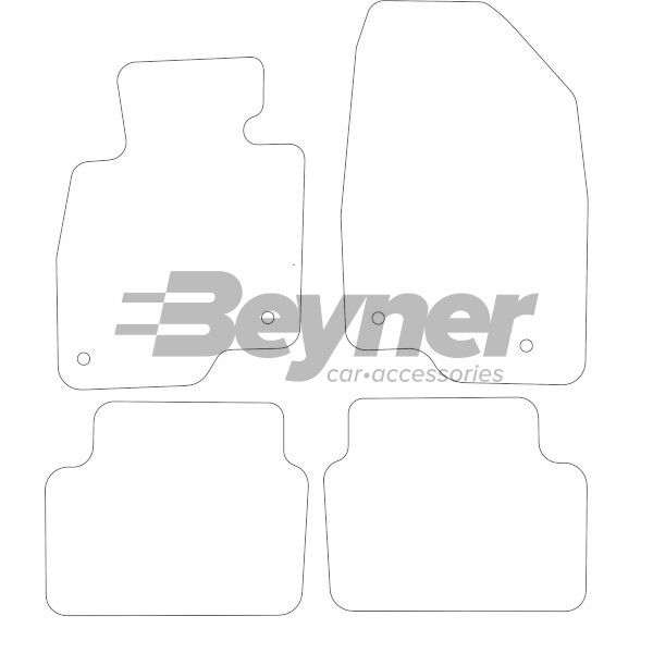 Beyner Pasklare stoffen matten MSV-1474090