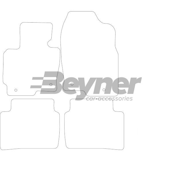 Beyner Pasklare stoffen matten MSV-1474093