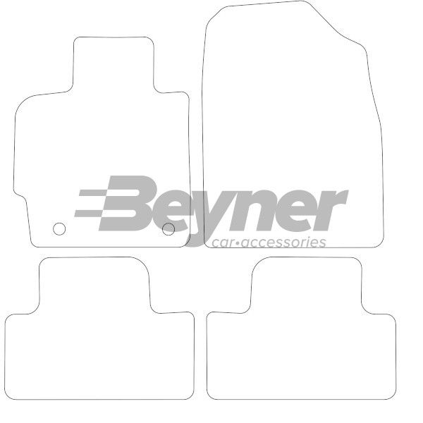 Beyner Pasklare stoffen matten MSV-1474094