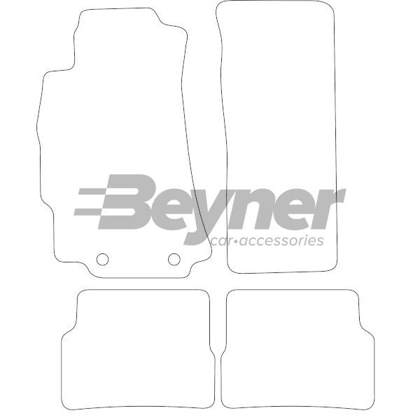 Beyner Pasklare stoffen matten MSV-1474108