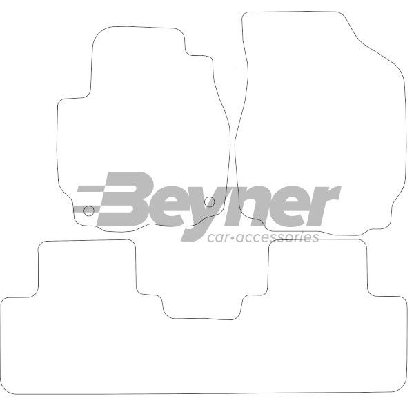 Beyner Pasklare stoffen matten MSV-1474110