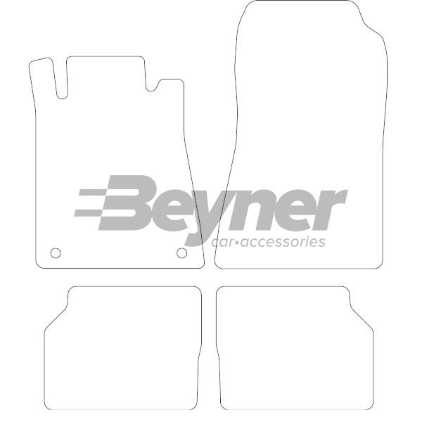 Beyner Pasklare stoffen matten MSV-1474202