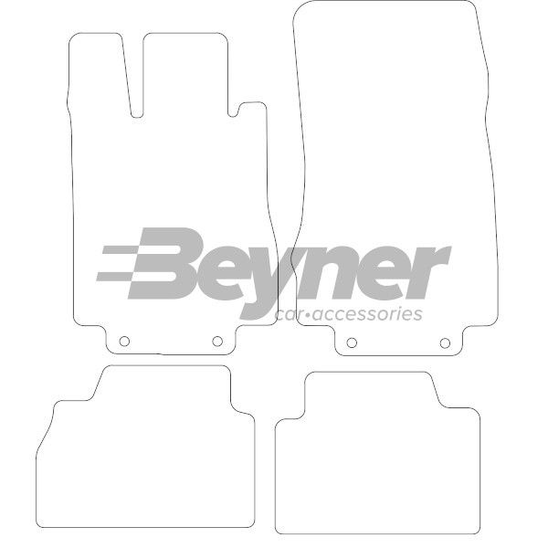 Beyner Pasklare stoffen matten MSV-1474218