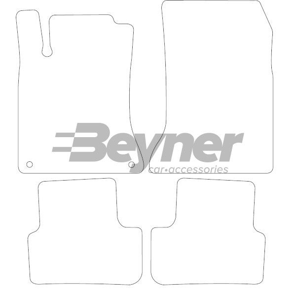 Beyner Pasklare stoffen matten MSV-1474227