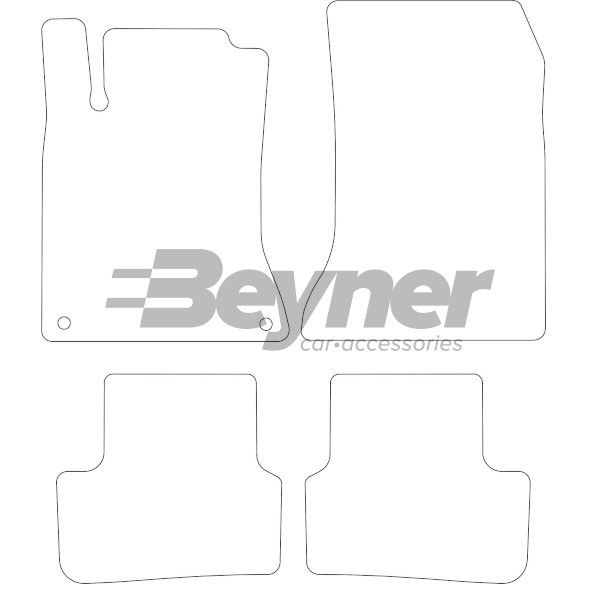 Beyner Pasklare stoffen matten MSV-1474229