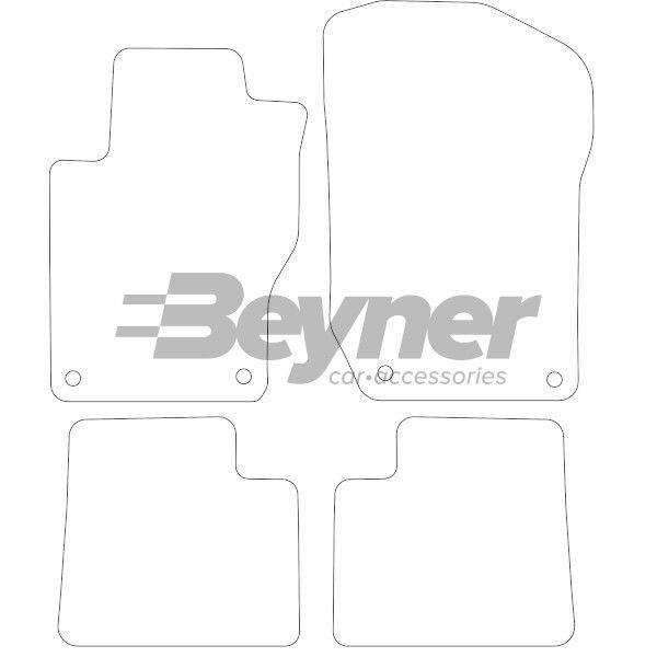 Beyner Pasklare stoffen matten MSV-1474235