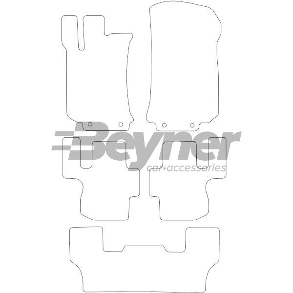 Beyner Pasklare stoffen matten MSV-1474262